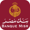 Banque Misr icon logo in green and gold colors